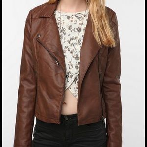 Urban Outfitters Sparkle & Fade Leather Jacket